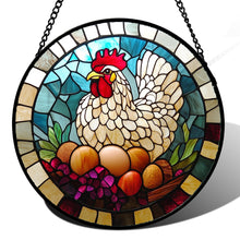 Load image into Gallery viewer, Cardinal Stained Glass Suncatcher – Bird Window Hanging

