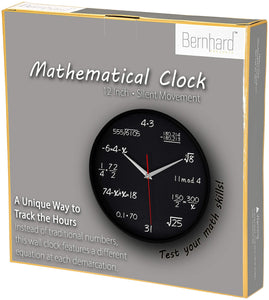 Math Wall Clock - Gifteee Unique & Unusual gifts, Cool gift ideas