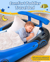 Load image into Gallery viewer, Inflatable Toddler Travel Bed – A Racing Dream
