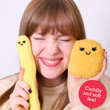 Load image into Gallery viewer, Emotional Support Chicken Nuggets Plush Set with Basket (5-Piece)
