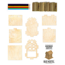 Load image into Gallery viewer, Build Your Own Bug Hostel Kit - Includes Coloring Pencils
