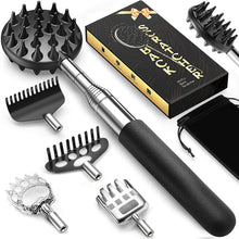 Load image into Gallery viewer, TUKUOS 5-in-1 Telescoping Multi-Head Back Scratcher Kit
