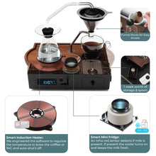 Load image into Gallery viewer, Coffee Alarm Clock &amp; Bedside Brewer – Black Walnut
