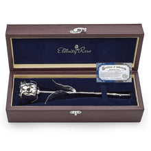 Load image into Gallery viewer, Silver-Dipped Real Rose – Anniversary Gift
