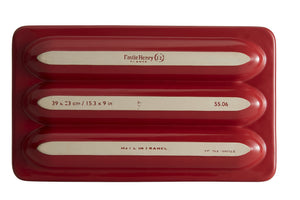 Ceramic Baguette Baker – Burgundy