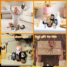 Load image into Gallery viewer, Halloween Nesting Dolls – Wooden Russian Doll Set of 5
