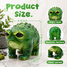 Load image into Gallery viewer, "Ugly-Cute" Grumpy Frog Garden &amp; Home Statue
