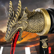 Load image into Gallery viewer, Mythical Bronze Dragon 2-in-1 Wine Pourer &amp; Stopper
