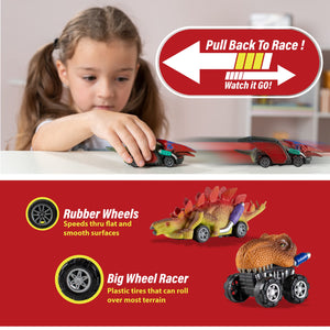 Dinosaur Pull-Back Cars