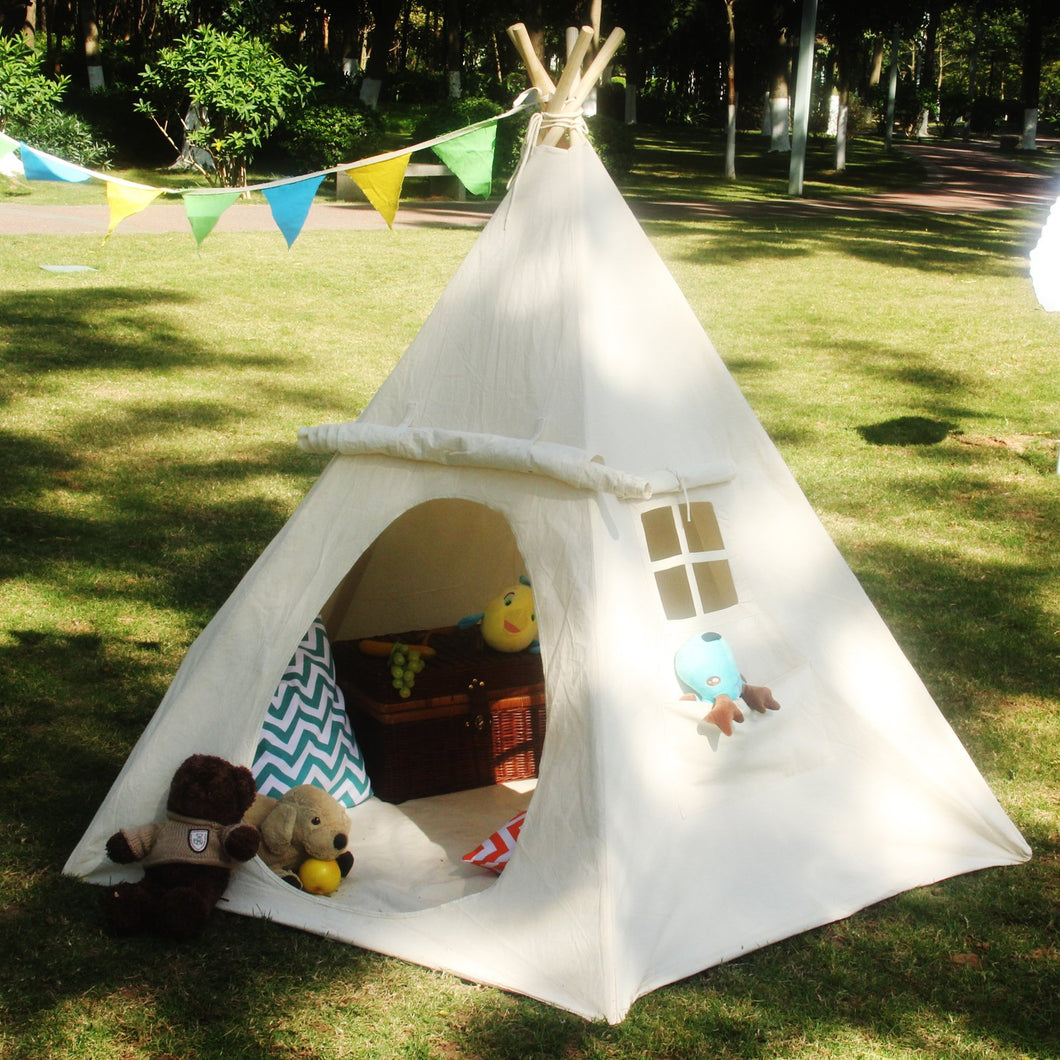 Children's Canvas Teepee Playhouse - Gifteee Unique & Unusual gifts, Cool gift ideas