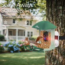 Load image into Gallery viewer, Smart Bird Feeder with HD Camera &amp; Solar Panel | AI Species Recognition
