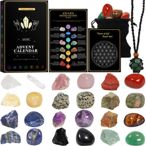 Pukamam Crystal Advent Calendar 2024 Rock Collection Box