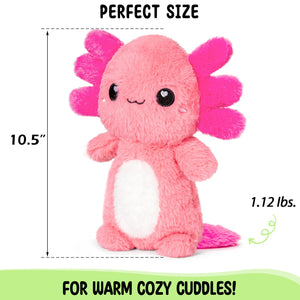 Microwavable Axolotl Heating Pad Stress Relief Plush - Gifteee Unique & Unusual gifts, Cool gift ideas