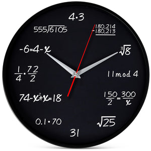 Math Wall Clock - Gifteee Unique & Unusual gifts, Cool gift ideas