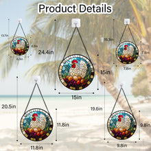 Load image into Gallery viewer, Cardinal Stained Glass Suncatcher – Bird Window Hanging
