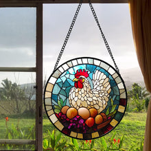 Load image into Gallery viewer, Cardinal Stained Glass Suncatcher – Bird Window Hanging
