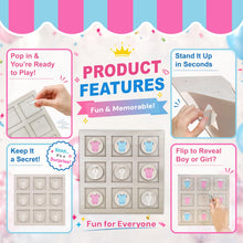 Load image into Gallery viewer, Gender Reveal Tic Tac Toe – Team Pink vs Team Blue Voting Game
