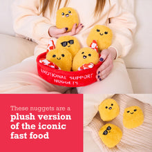 Load image into Gallery viewer, Emotional Support Chicken Nuggets Plush Set with Basket (5-Piece)
