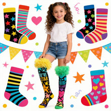 Load image into Gallery viewer, Tutu Lace Whimsical Rainbow Knee-High Socks
