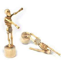 Load image into Gallery viewer, Skeleton Lazy Bones Collapsing Desk Sculpture
