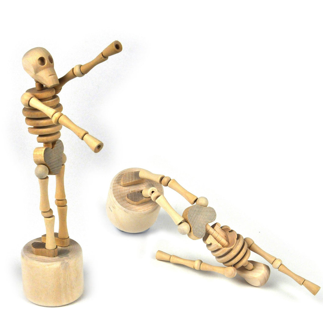 Skeleton Lazy Bones Collapsing Desk Sculpture