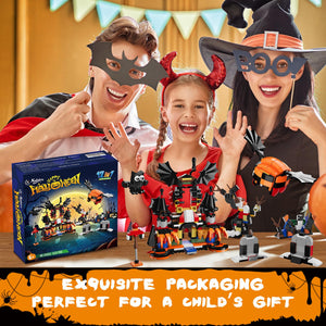 12-in-1 Halloween Building Blocks Set (626 PCS) - Party Favors for Kids Ages 6-12