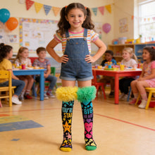 Load image into Gallery viewer, Tutu Lace Whimsical Rainbow Knee-High Socks
