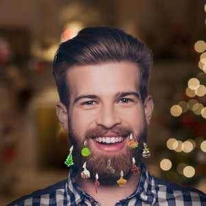 Christmas Beard Baubles Set - Colorful Ornaments for Beards