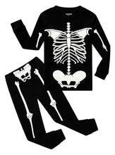 Load image into Gallery viewer, Glow-in-the-Dark Skeleton Pajamas
