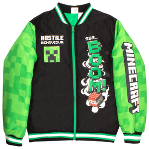 Minecraft Varsity Bomber Jacket - Gifteee - Unique Gifts | Cool Gift Ideas for Kids, Men and Women