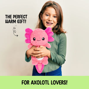 Microwavable Axolotl Heating Pad Stress Relief Plush - Gifteee Unique & Unusual gifts, Cool gift ideas