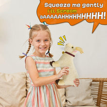 Load image into Gallery viewer, creaming Goat Plush Toy | Funny Squeeze Stress Relief Prank Animal
