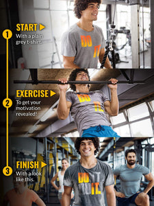 Sweat Activated Motivational Men's Workout Shirt - Gifteee Unique & Unusual gifts, Cool gift ideas