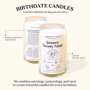 May 23 Birthday Candle – Gemini, Orchid & Sandalwood