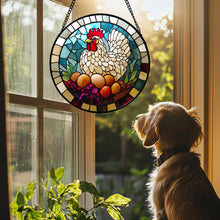 Load image into Gallery viewer, Cardinal Stained Glass Suncatcher – Bird Window Hanging
