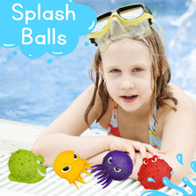 Load image into Gallery viewer, Octopus Water Squirt Toys – 4-Pack Pool &amp; Bath Fun
