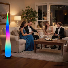 Load image into Gallery viewer, Inflatable Light-Up Cone – 9.8ft Color-Changing Event Decor
