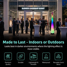 Load image into Gallery viewer, Inflatable Light-Up Cone – 9.8ft Color-Changing Event Decor
