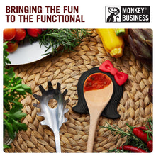 Load image into Gallery viewer, Silicone Spoon Rest – Fun Retro Wig Kitchen Utensil Holder

