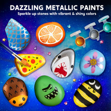 Load image into Gallery viewer, Glow-in-the-Dark Rock Painting Craft Kit | Creative DIY Art Set for Kids
