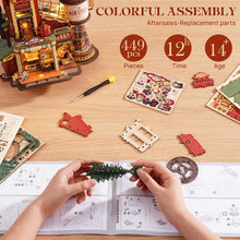 Load image into Gallery viewer, 3D Wooden Gift Factory Puzzle – Lights, Music &amp; Elves

