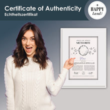 Load image into Gallery viewer, Personalized Iron Meteorite Gift with Certificate – “Shooting Star”
