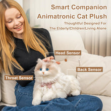 Load image into Gallery viewer, Interactive Robotic Cat – Realistic Plush Companion Pet
