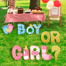Load image into Gallery viewer, Gender Reveal Yard Signs – "Boy or Girl" Lawn Decoration Set
