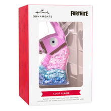 Load image into Gallery viewer, Fortnite Llama Glass Ornament - Gifteee Unique &amp; Unusual gifts, Cool gift ideas
