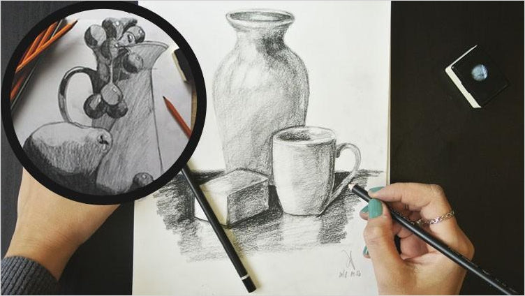 Drawing course for TOTAL BEGINNERS - From Line to STILL LIFE (Online Course) - Gifteee Unique & Unusual gifts, Cool gift ideas