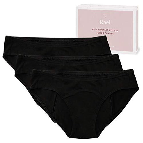 Women's Organic Cotton Period Menstrual Sanitary Protective Underwear Panties - Gifteee Unique & Unusual gifts, Cool gift ideas