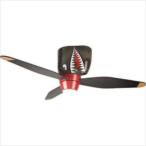 Ceiling Fan - Tiger Shark Warplane With Lights - Fortnite - Gifteee. Find cool & unique gifts for men, women and kids
