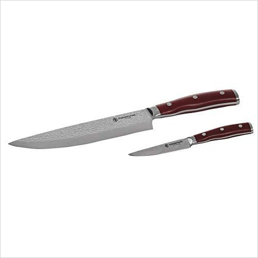 Forged in Fire – Stainless Steel 8 Inch Chef and 3.5 Inch Paring Knife – 2-Piece Set - Gifteee. Find cool & unique gifts for men, women and kids