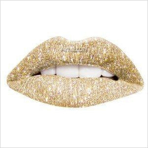 Temporary Lip Tattoo Wraps - Gold Glitter - Gifteee Unique & Unusual gifts, Cool gift ideas